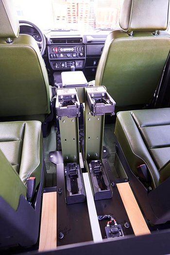 <p>G-Klasse Innenansicht: Auch innen farblich stimmig</p>