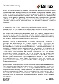 Brillux Grundsatzerklärung