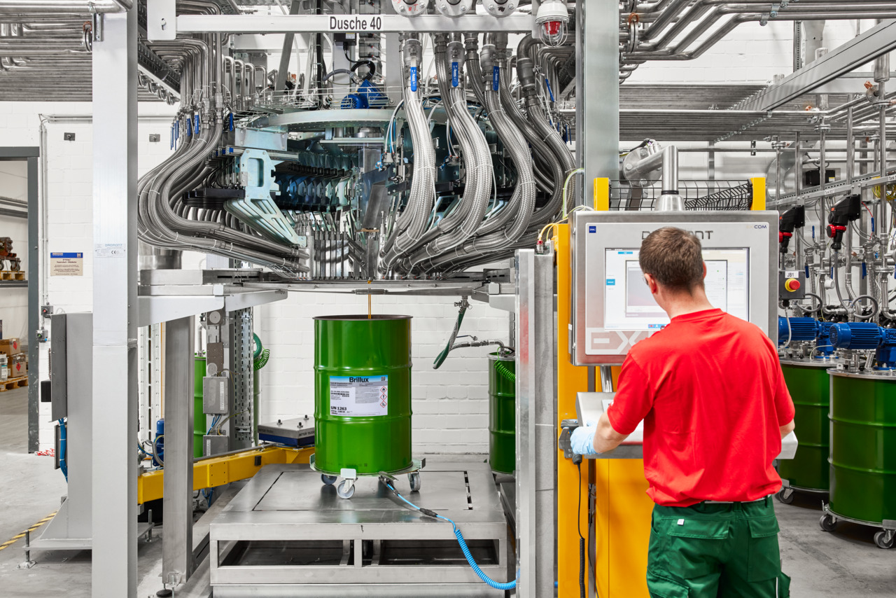Dosiereinheit einer Mischanlage von Coil-Coating-Lacken