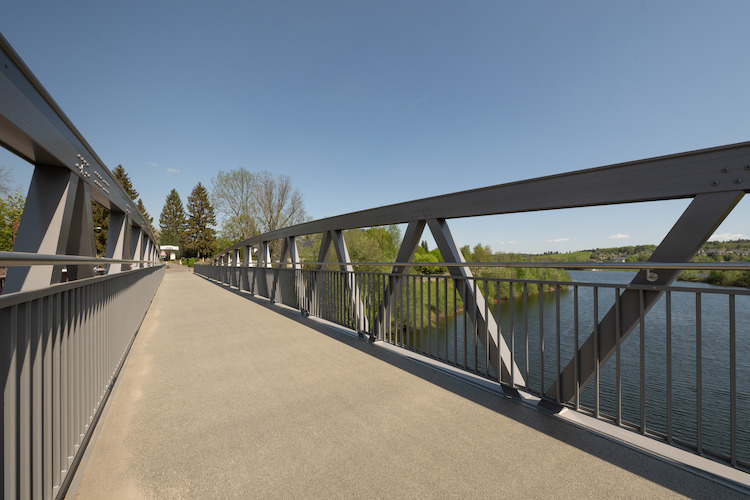 Gehwegansicht Fußgängerbrücke