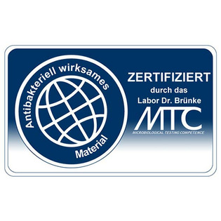 Zertifikat antibakteriell Emblem